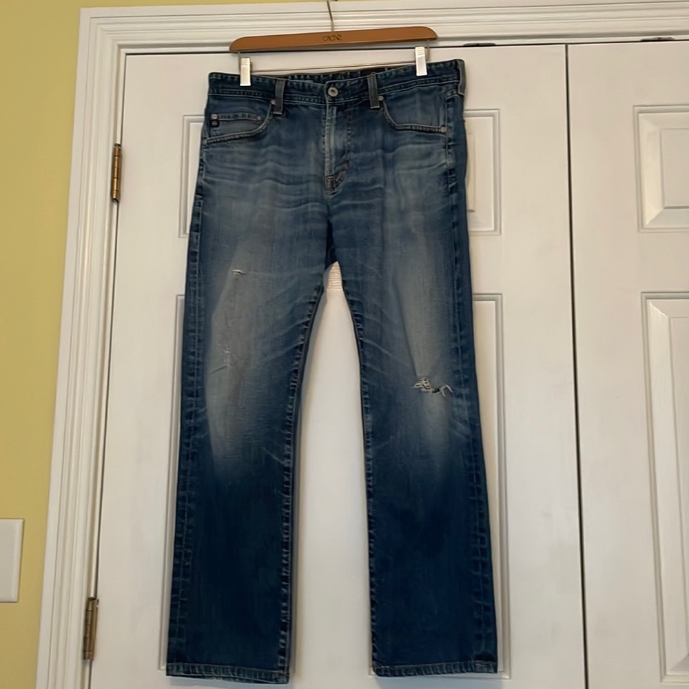 AG Adriano Goldschmied “The Matchbox” Slim Straight Jeans
